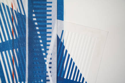 Zeichen in der Ebene II, Detail, Katharina Fischborn, Foto: Artur Eurich